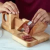 19th Century Wooden Sausage Cutter & Salami Slicer Machine