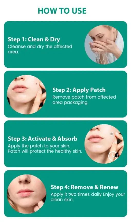 Magnesium MicroPin Target & Clear Wart Removal Patch