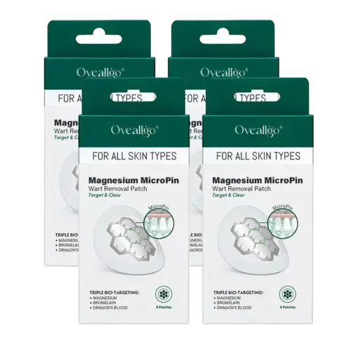 Magnesium MicroPin Target & Clear Wart Removal Patch