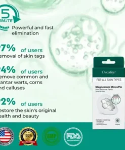 Magnesium MicroPin Target & Clear Wart Removal Patch