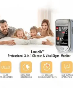 Professional 3in1 Glucose & Vital Signs Monitor