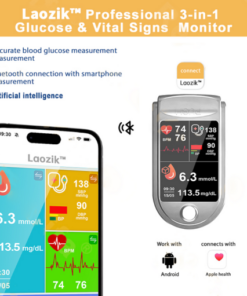 Professional 3in1 Glucose & Vital Signs Monitor