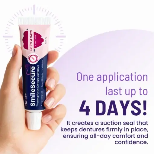 Timilk® SmileSecure Thermoplastic Denture Adhesive